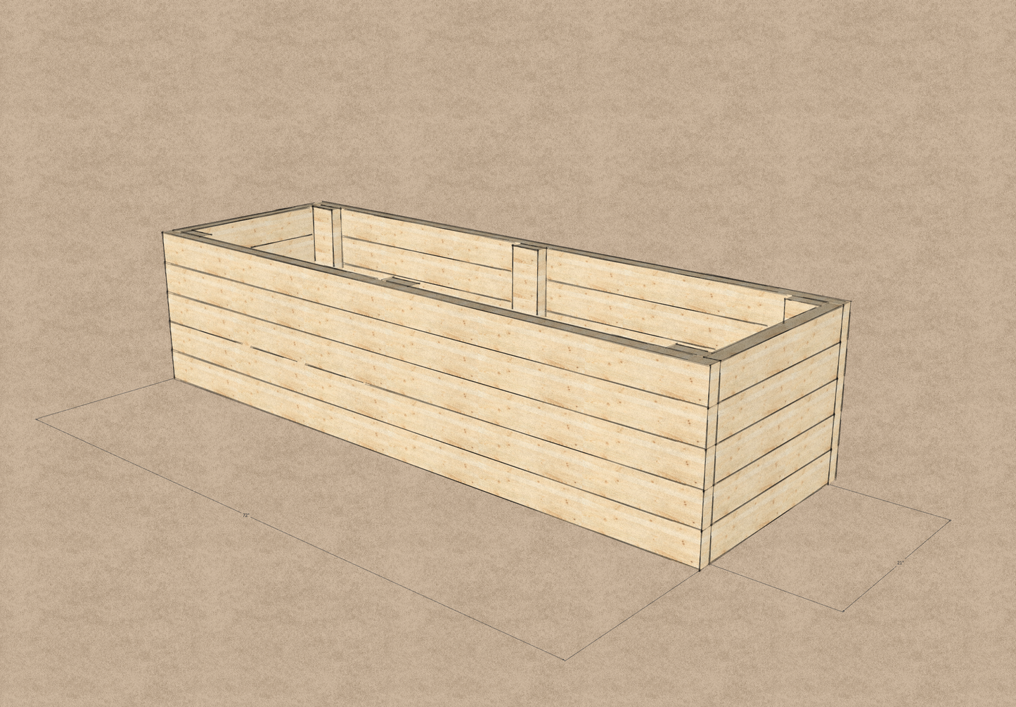 Garden Bed - Digfital Plans