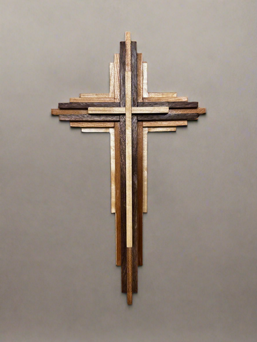 1 ft Layered Wooden Cross