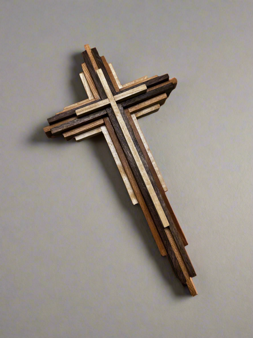 1 ft Layered Wooden Cross