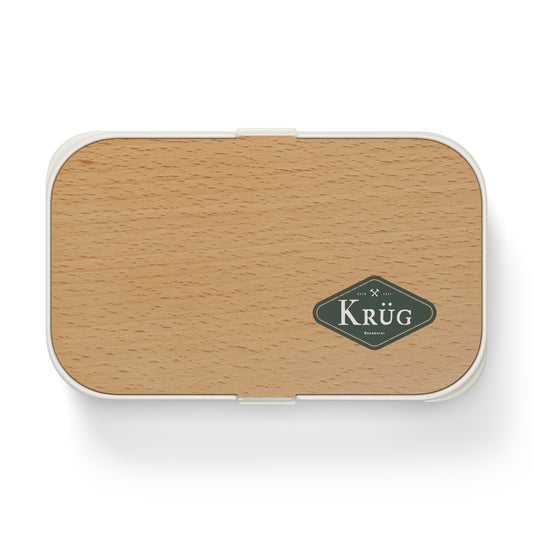 Eco-Friendly Bento Lunch Box with Wood Finish