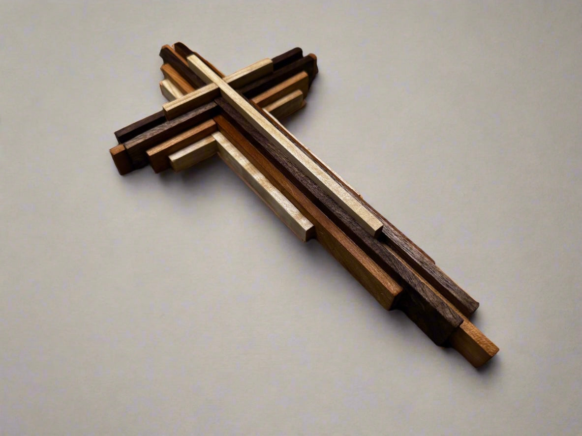 1 ft Layered Wooden Cross