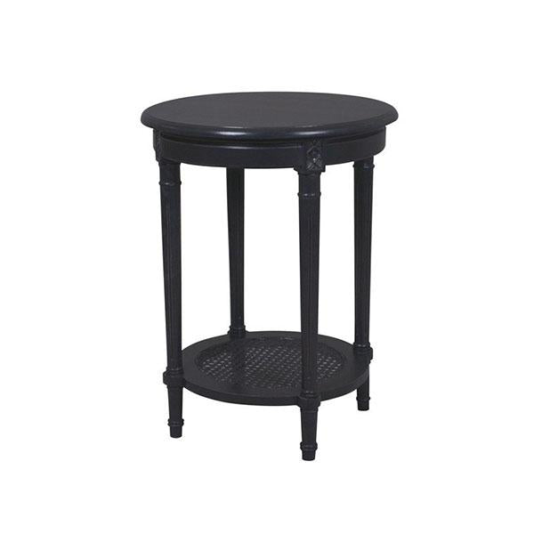 Polo Occasional Round Table Black