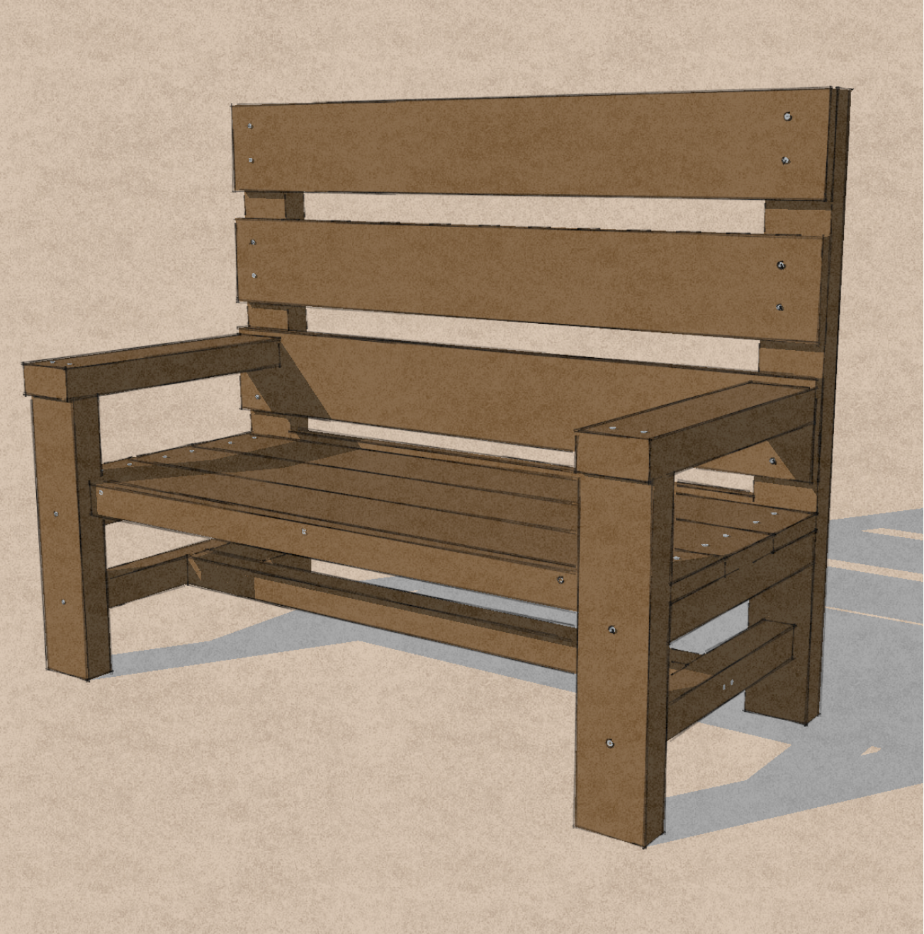 Classic Bench Model A - Digital Plans